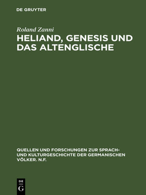 cover image of Heliand, Genesis und das Altenglische